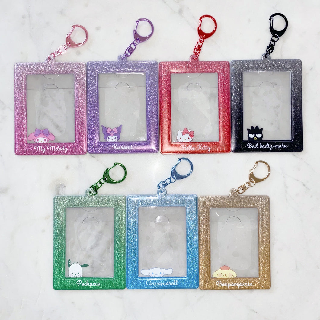 Sanrio Glitter PC Holder Keychain